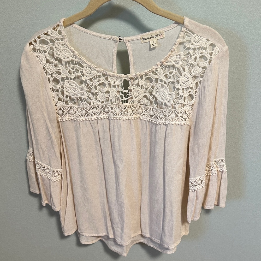 Love on a Hanger Boho Lace Blouse
